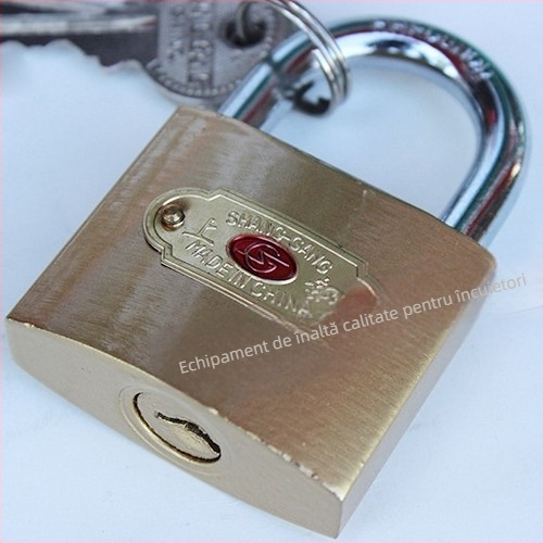 Lacăt pentru uz casnic tip C – Material: cupru imitativ, lacăt pentru dulap, stil modern minimalist