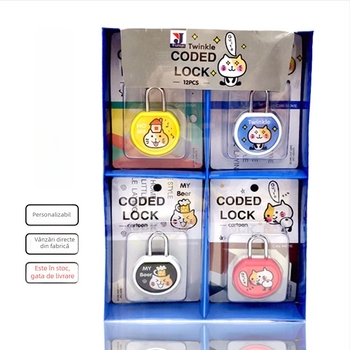 Închizătoare cu parolă Jin Yi ABS – Mini lacăt de călătorie, 24 g, imprimare logo disponibilă, personalizare, potrivit pentru bagaje, genți, cosmetic bag și rechizite de birou