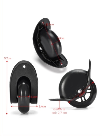Roată direcțională pentru valiză – accesorii bagaje, roată pivotantă