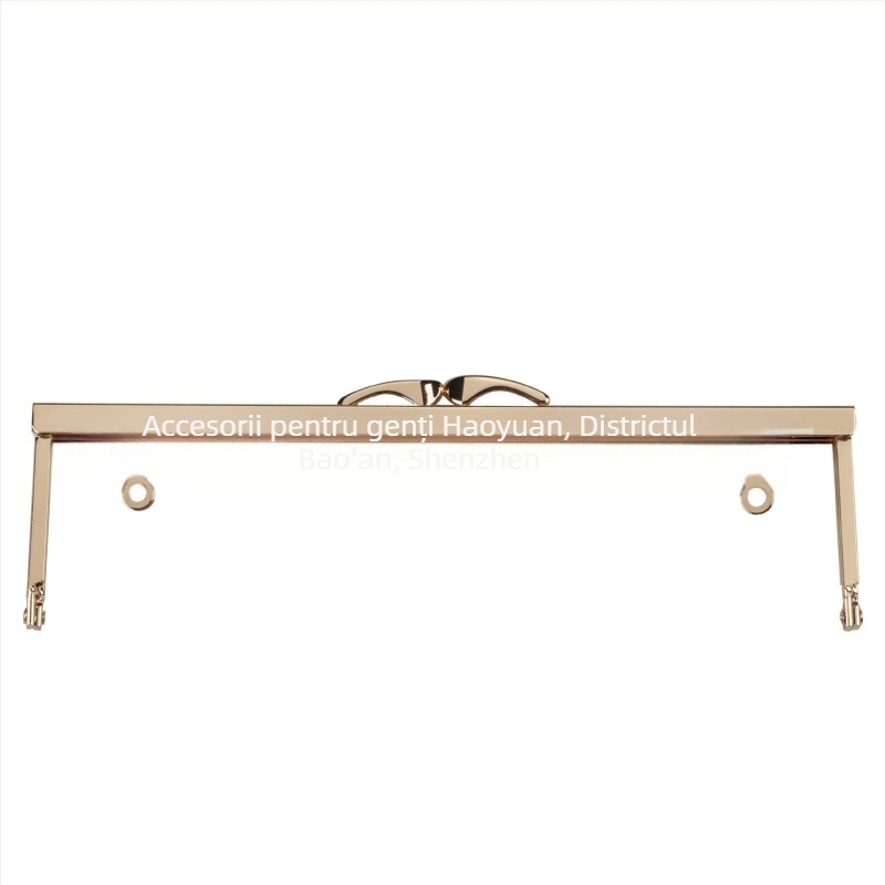 Hardware pentru rama de portofel pentru genți DIY; profile cu cap de pește și cap de câine; găuri prelucrate manual cu șuruburi (Fier; Primăvara 2023; Accesorii pentru genți)