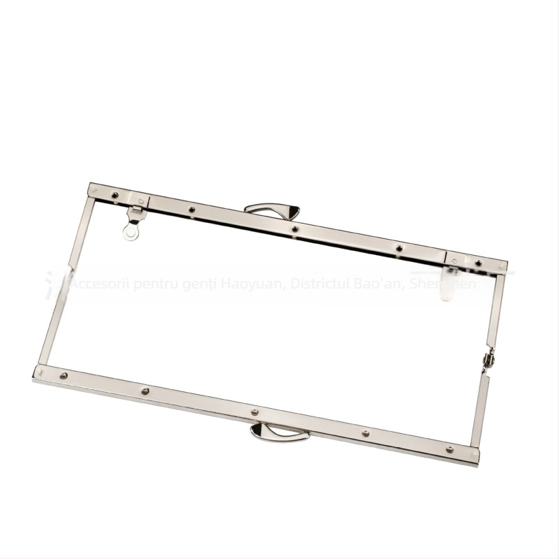 Hardware pentru rama de portofel pentru genți DIY; profile cu cap de pește și cap de câine; găuri prelucrate manual cu șuruburi (Fier; Primăvara 2023; Accesorii pentru genți)