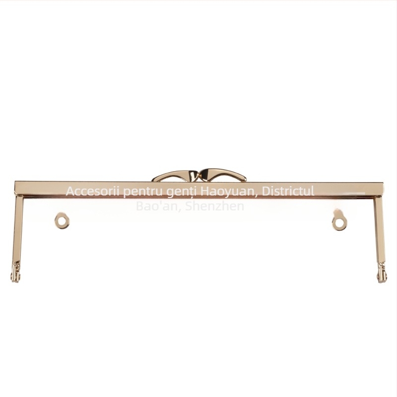 Hardware pentru rama de portofel pentru genți DIY; profile cu cap de pește și cap de câine; găuri prelucrate manual cu șuruburi (Fier; Primăvara 2023; Accesorii pentru genți)