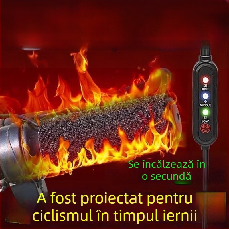 Capac de ghidon încălzit pentru vehicule electrice; aliaj de aluminiu; încălzire electrică; grosime normală; fără personalizare