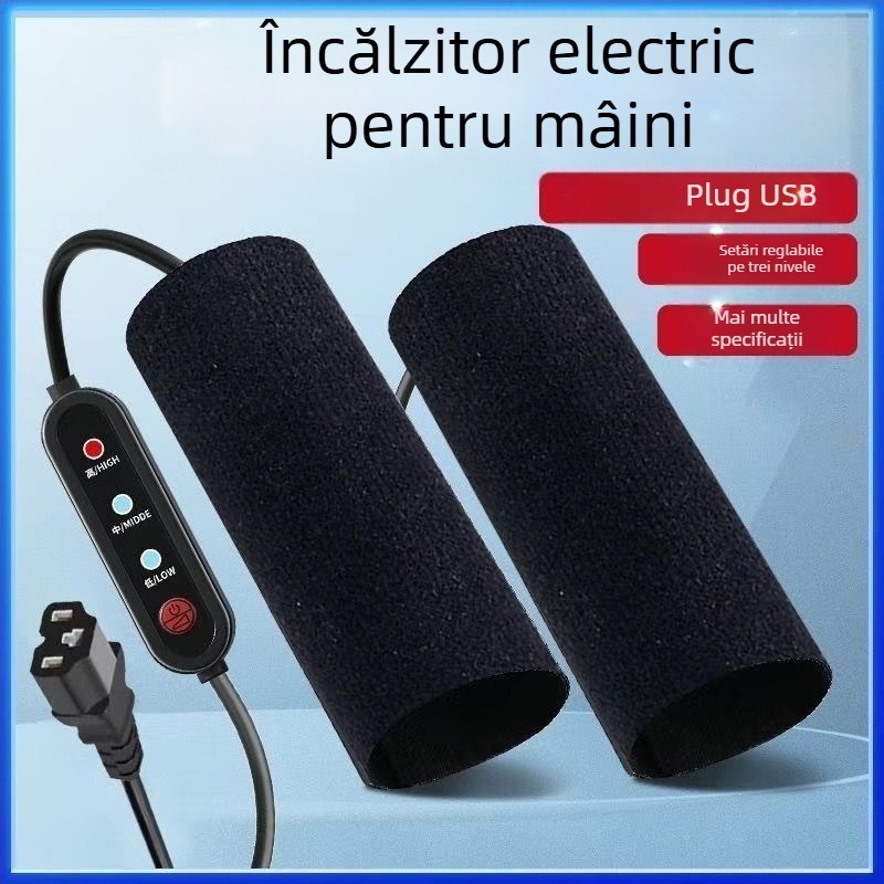 Capac de ghidon încălzit pentru vehicule electrice; aliaj de aluminiu; încălzire electrică; grosime normală; fără personalizare