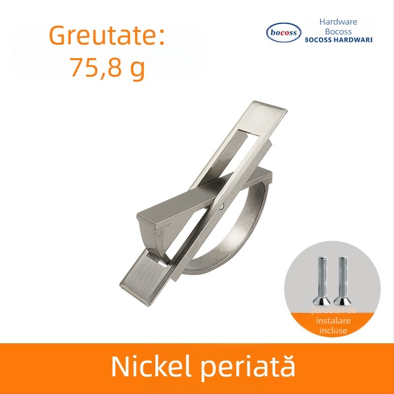 Mâner ascuns pentru Tatami, A0001, pentru tatami, sertare și dulapuri; material: aliaj zincic; finisaj: electroplacare; stil: modern minimalist