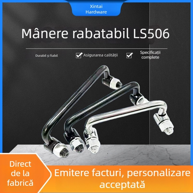 Mâner pliabil din oțel inoxidabil LS506/509 pentru uși și dulapuri, design modern minimalist, marcă Strengthen
