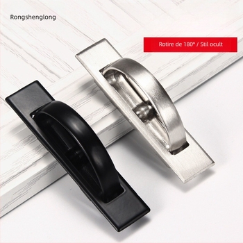 Mâner rotativ Tatami din aliaj de zinc/aluminiu, stil modern minimalist, model 1002, pentru uși Tatami, noptiere și garderobe