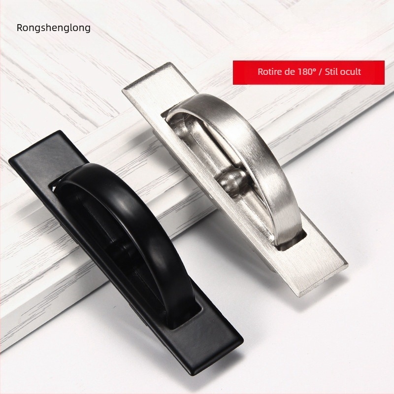 Mâner rotativ Tatami din aliaj de zinc/aluminiu, stil modern minimalist, model 1002, pentru uși Tatami, noptiere și garderobe