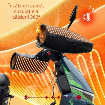 Capace de ghidare încălzite pentru vehicule electrice – PU material, potrivite pentru vehicule electrice, motociclete și tricicluri