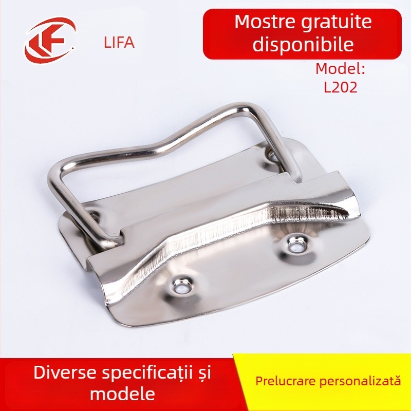 Mâner pliabil din oțel inoxidabil pentru cutii metalice și din lemn pentru unelte, accesorii de închidere
