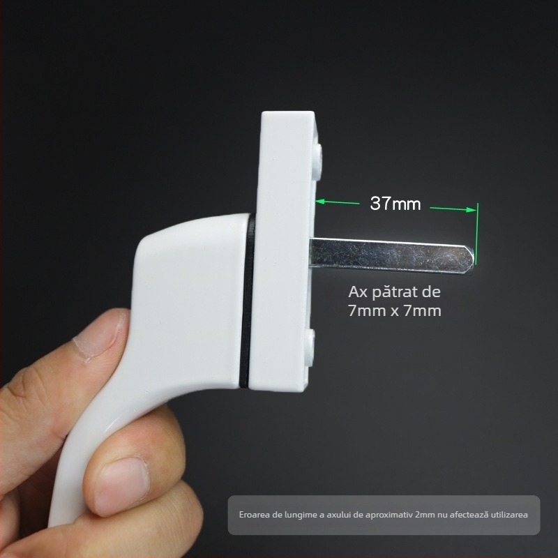 Set de mânere pentru uși și ferestre din aliaj de aluminiu, pentru deschidere spre exterior, mâner rotativ cu încuietoare cu mecanism de cuplare