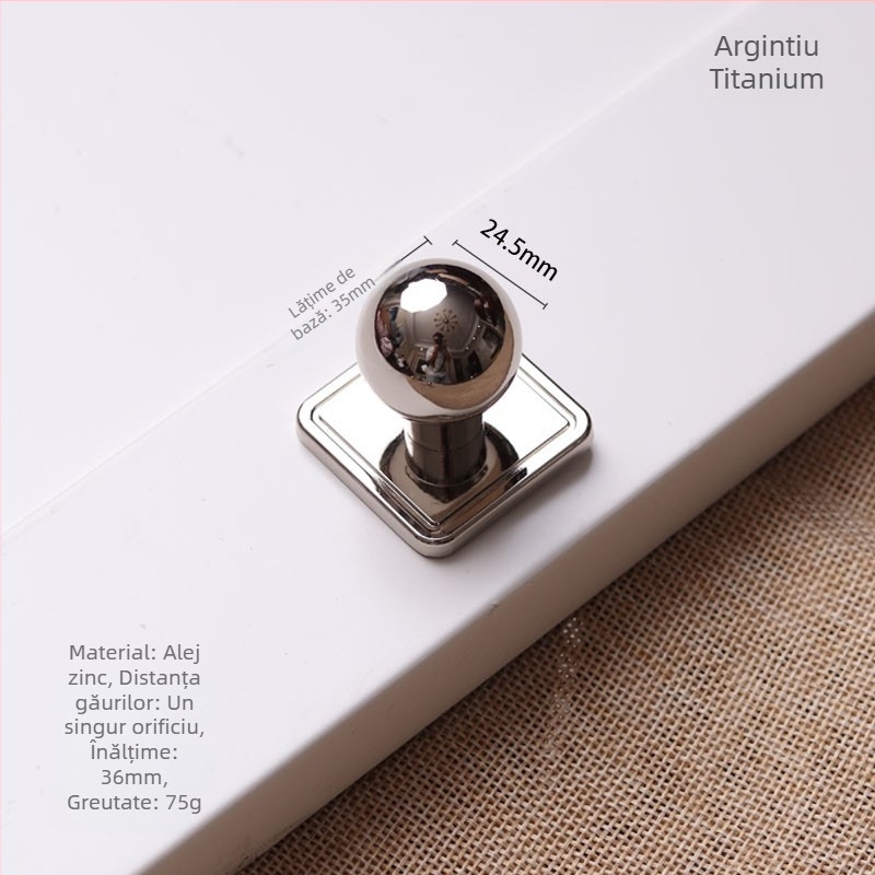 Mâner de ușă pentru sertar și dulap - Stil american, minimalist modern, aliaj de zinc, turnare sub presiune