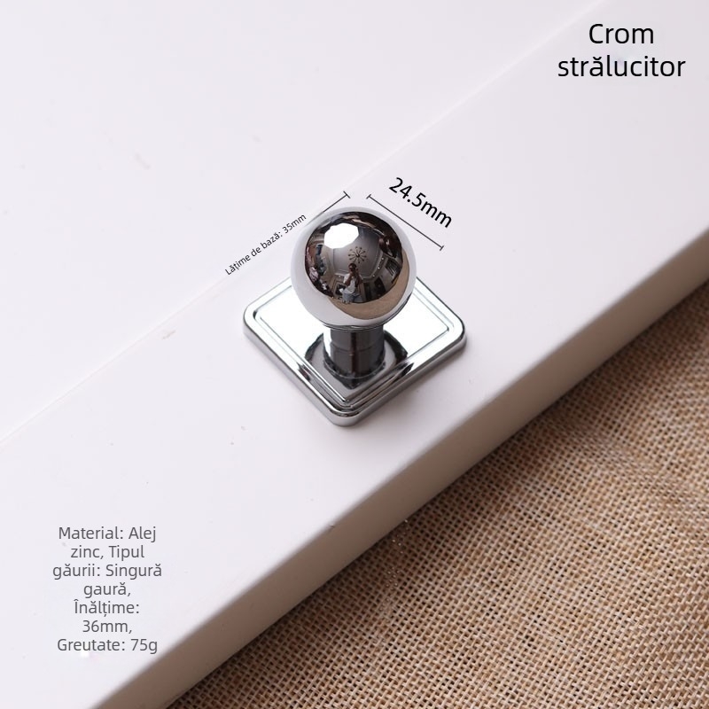 Mâner de ușă pentru sertar și dulap - Stil american, minimalist modern, aliaj de zinc, turnare sub presiune