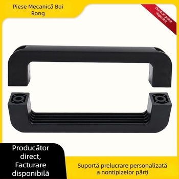 Maner din nylon întărit pentru ușile dulapurilor – formă U, distanță găuri reglabilă, finisaje: înnegrire, oxidare, lustruire, pentru mașini, mobilier, dulapuri, sertare