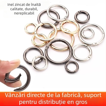 Inel de chei cu inel metalic și cataramă cu arc pentru genți — Material: Altul; Model: Altul; Funcție: Altă