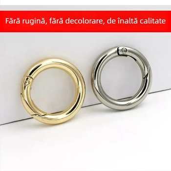 Inel de chei cu inel metalic și cataramă cu arc pentru genți — Material: Altul; Model: Altul; Funcție: Altă
