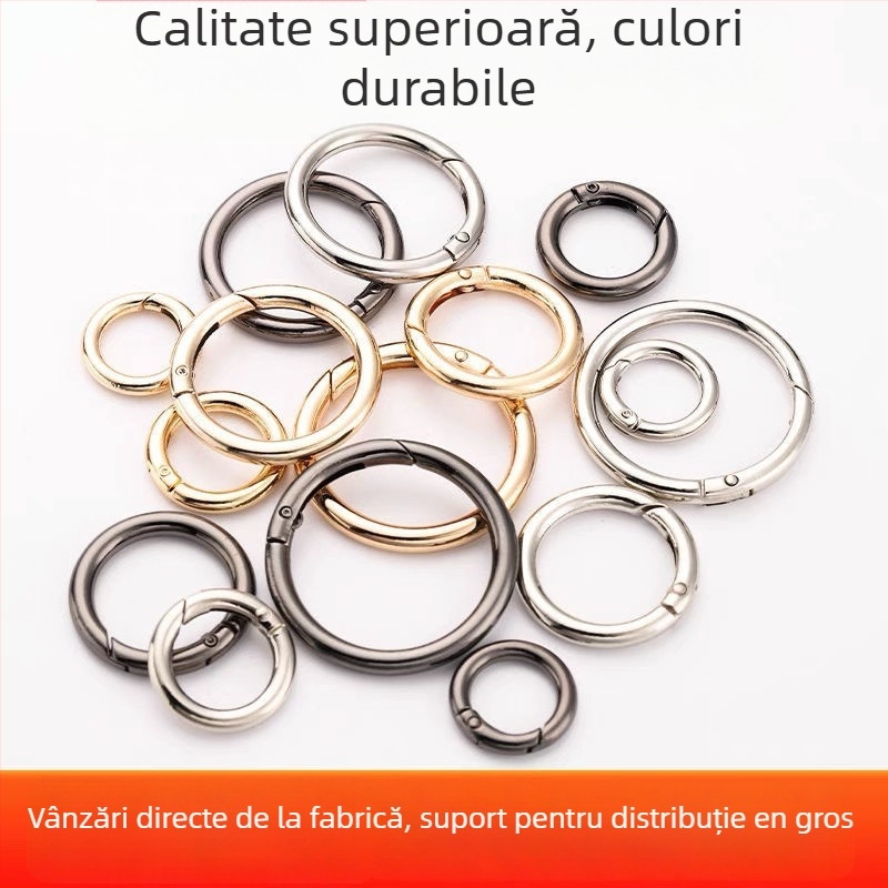 Inel de chei cu inel metalic și cataramă cu arc pentru genți — Material: Altul; Model: Altul; Funcție: Altă
