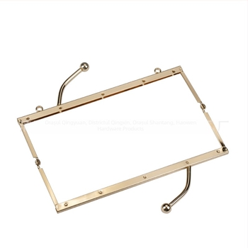 Ramă de geantă lustruită, 23,5 cm, cu găuri pentru șuruburi, accesorii DIY pentru genți