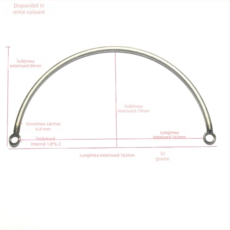Mâner metalic pentru geantă cu inel — Hand satchel model, brand Jiansisi hardware, personalizabil, potrivit pentru genți și cutii cadou