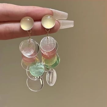 Cercei - aliaj, finisaj cu vopsea de coacere, stil coreean, proaspăt și dulce, primăvară 2025