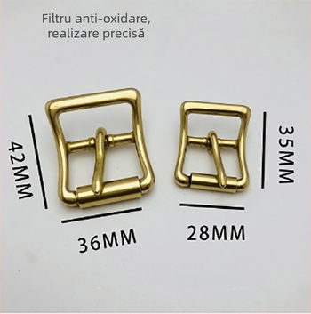 Accesorii pentru genți din cupru pur, cataramă cu role fără sudură, cataramă în stil japonez, design de precizie
