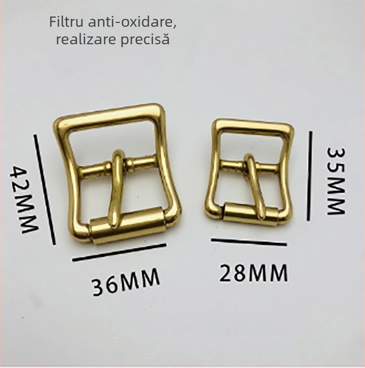 Accesorii pentru genți din cupru pur, cataramă cu role fără sudură, cataramă în stil japonez, design de precizie