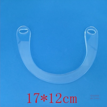 Mâner pentru geantă, în formă de U, transparent, acrilic – Mengmeilin, plastic, Primăvara 2025, reduce povara