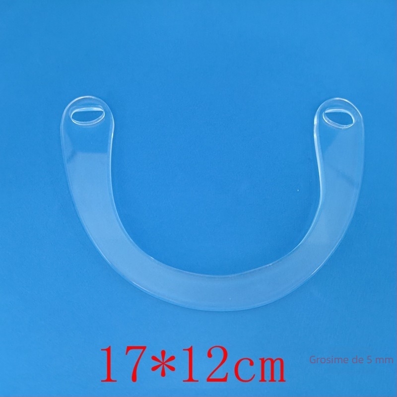 Mâner pentru geantă, în formă de U, transparent, acrilic – Mengmeilin, plastic, Primăvara 2025, reduce povara