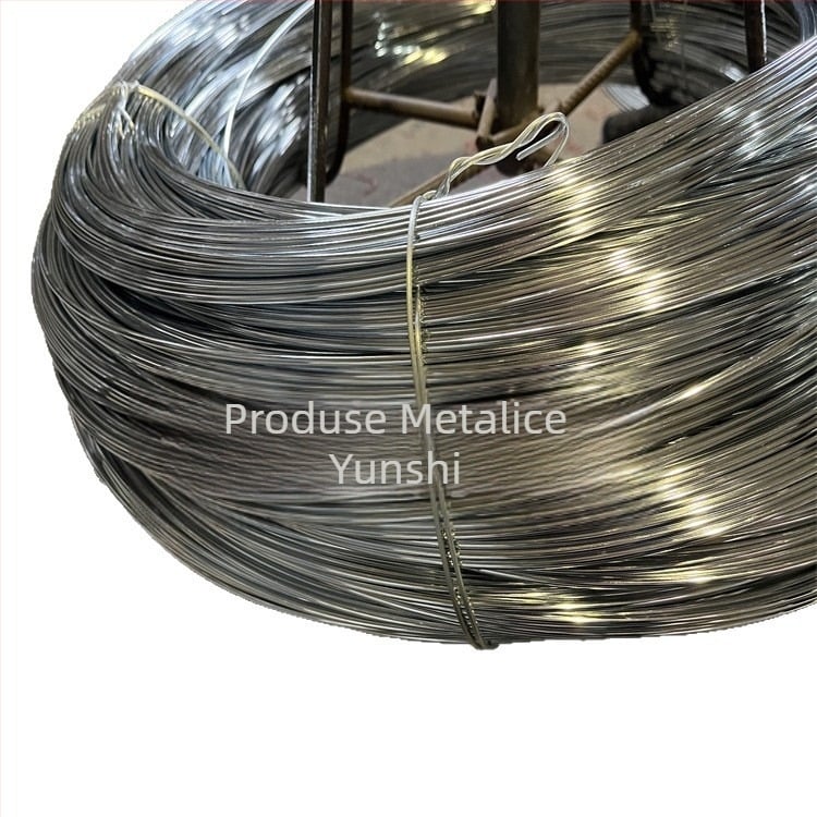 Sârmă din oțel galvanizat lucios pentru inel de purtare al găleții de gheață și a găleții cu apă; Material: Q195; Secțiune transversală: rotundă; Lungime: 100; Rezistență la tracțiune: 450-500