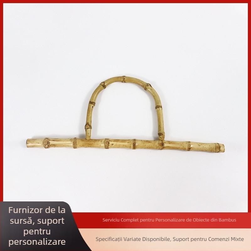 Accesorii pentru mânere de bambus ale genților — bambus, mânere împletite, stil modern minimalist; categorie: împletire din bambus; potrivit cadou: nunți, zile de naștere, absolvire