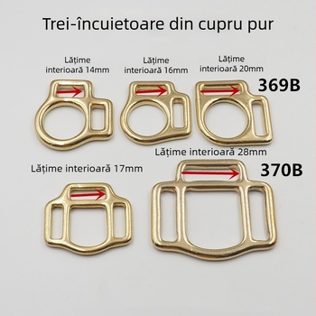 Cataramă dublu sens din alamă pentru ham de animale de companie, rezistentă la uzură, reduce sarcina, Must Have Hardware