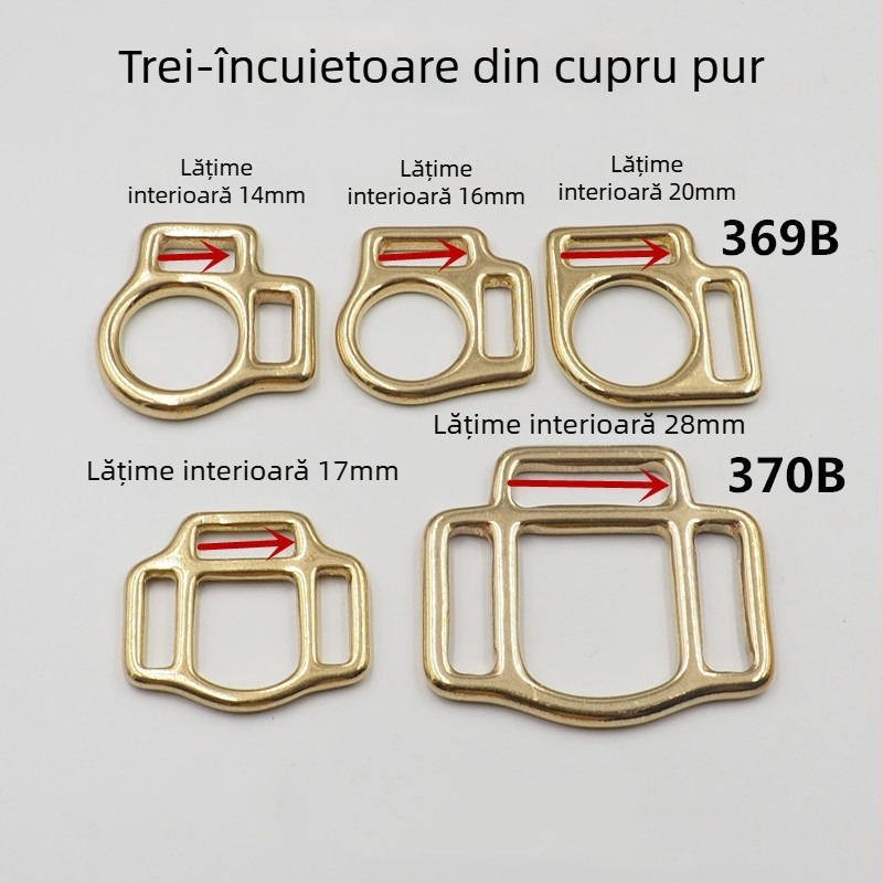 Cataramă dublu sens din alamă pentru ham de animale de companie, rezistentă la uzură, reduce sarcina, Must Have Hardware