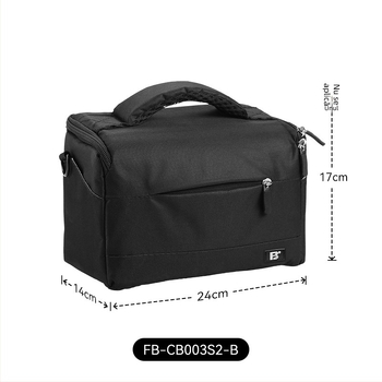 Geantă de cameră din nailon pentru DSLR și camere fără oglindă, curea de umăr portabilă pentru fotografiere în exterior, compatibilă cu Canon, Nikon, Sony, Fuji