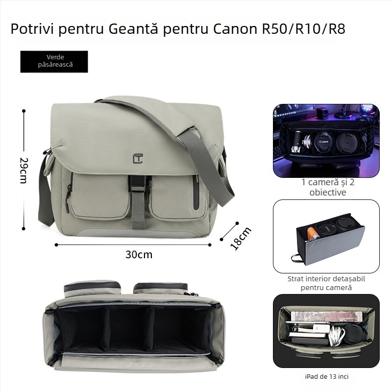 Geantă DSLR TANGCOOL — capacitate mare, curea pe umăr, material Oxford