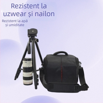 Geantă SLR Cameră - Impermeabilă, Rezistentă la uzură, Anti-furt, Rezistentă la șocuri | Nailon, Brand Chuanqi hunter, Curea cu aer, Captusare poliester-cotton, Compatibilă cu SLR Canon