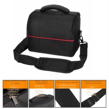 Geantă pentru cameră DSLR, Corduroy, stil rucsac, unisex, pentru depozitare acasă