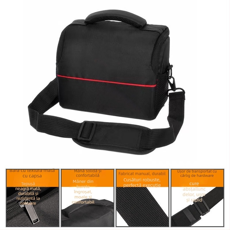 Geantă pentru cameră DSLR, Corduroy, stil rucsac, unisex, pentru depozitare acasă