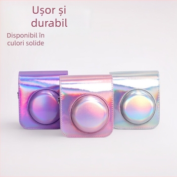 Geantă pentru Cameră Polaroid Instax Mini - Material PU, Captușeală din Flanel, husă de protecție crossbody, Potrivită pentru Mini11, Compatibilă cu Mini12/11/9