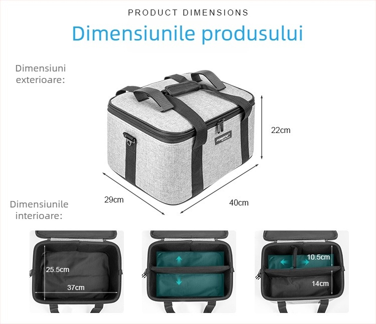 Geantă DSLR pentru fotografie cu curea de umăr și iluminare, din pânză cu placă rigidă, 2,8 kg