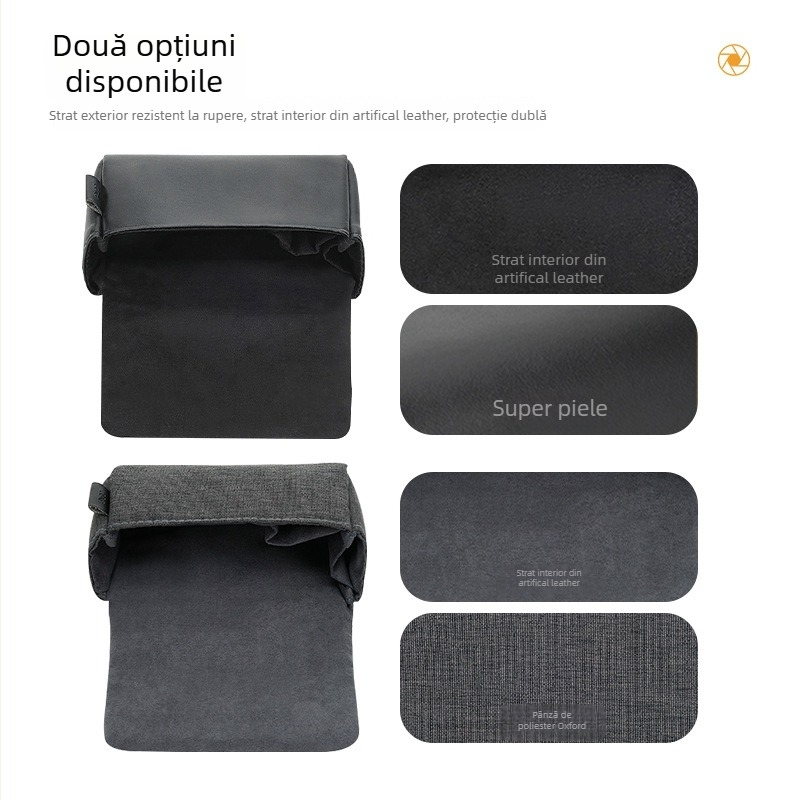 Geantă pentru cameră JJC pentru Ricoh GR3, cu închidere magnetică, Material: piele microfibră/poliester Oxford, 97 g, căptușeală din piele artificială, potrivită pentru Ricoh GR3, Canon G7X III/X2, seria RX100