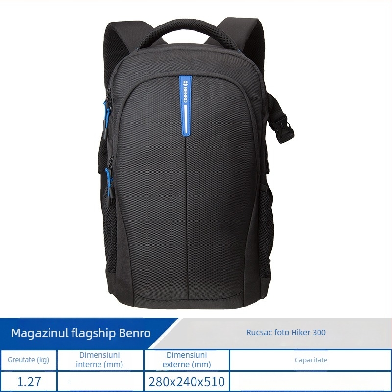 Benro rucsac DSLR pentru drumeții - ușor, profesional, geantă pentru echipament foto cu capacitate mare