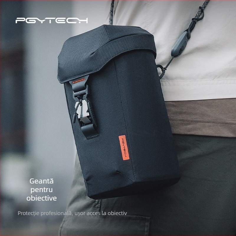 PGYTECH Geantă pentru obiectiv DSLR — Compatibil cu obiective tele, Poliester, 450 g, Pentru fotografiere în exterior