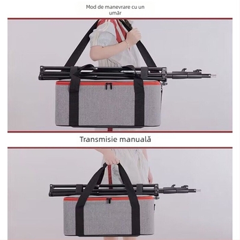Geantă de depozitare pentru iluminator fotografic – pânză + placă rigidă; utilizare universală; greutate 2,8 kg; căptușeală Oxford