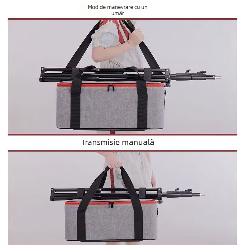Geantă de depozitare pentru iluminator fotografic – pânză + placă rigidă; utilizare universală; greutate 2,8 kg; căptușeală Oxford