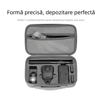 Geantă pentru cameră DJI OSMO360 – material PU, respirabilă, impermeabilă și antibacteriană; geantă de umăr în stil urban minimalist, căptușeală din nailon.