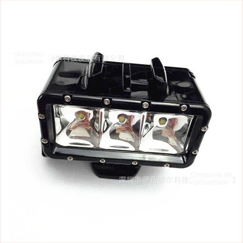 Lumină subacvatică de completare pentru camere de acțiune, material EVA, 28 g, compatibil GoPro HERO 7/6/5