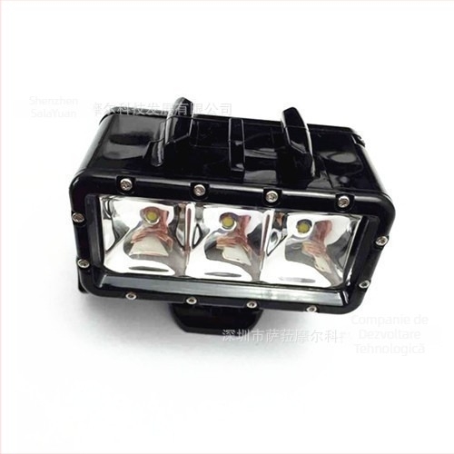 Lumină subacvatică de completare pentru camere de acțiune, material EVA, 28 g, compatibil GoPro HERO 7/6/5