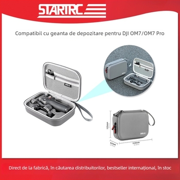 STARTRC husă PU pentru Osmo OM7 PRO/OM7 stabilizator gimbal – husă portabilă pentru telefon, utilizare în exterior, greutate 250 g