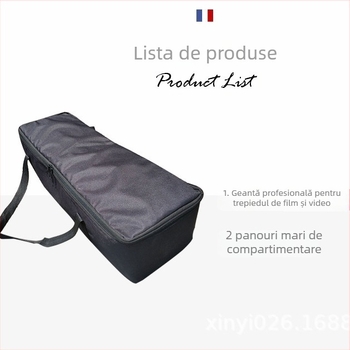 Xinyi Geantă pentru Film și TV cu bliț, Set cu Trepied, Suport de Lampă Portabil, Umplutură din Spumă Îngroșată