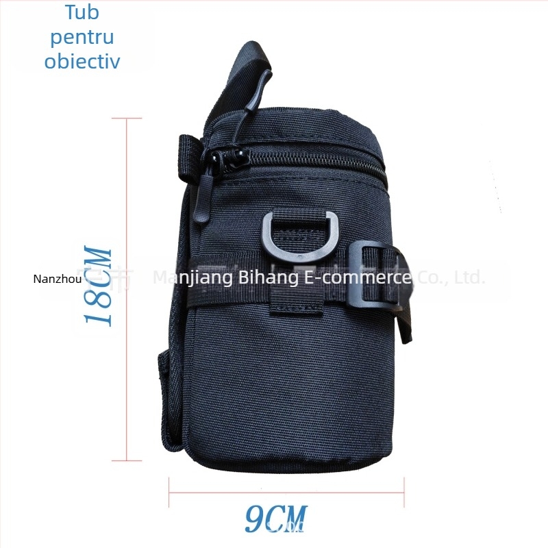 Centură de talie pentru cameră SLR cu curea de umăr curbată – fanny pack din nailon pentru fotografie în aer liber, ultra ușoară, rezistentă la abraziune, extensibilă